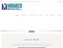 Tablet Screenshot of monarchmarketinggroup.com